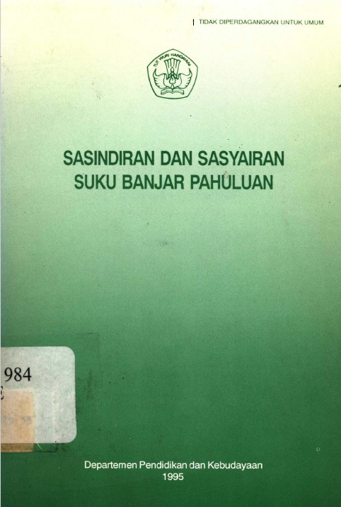 Sasindiran dan Sasyairan Suku Banjar Pahuluan